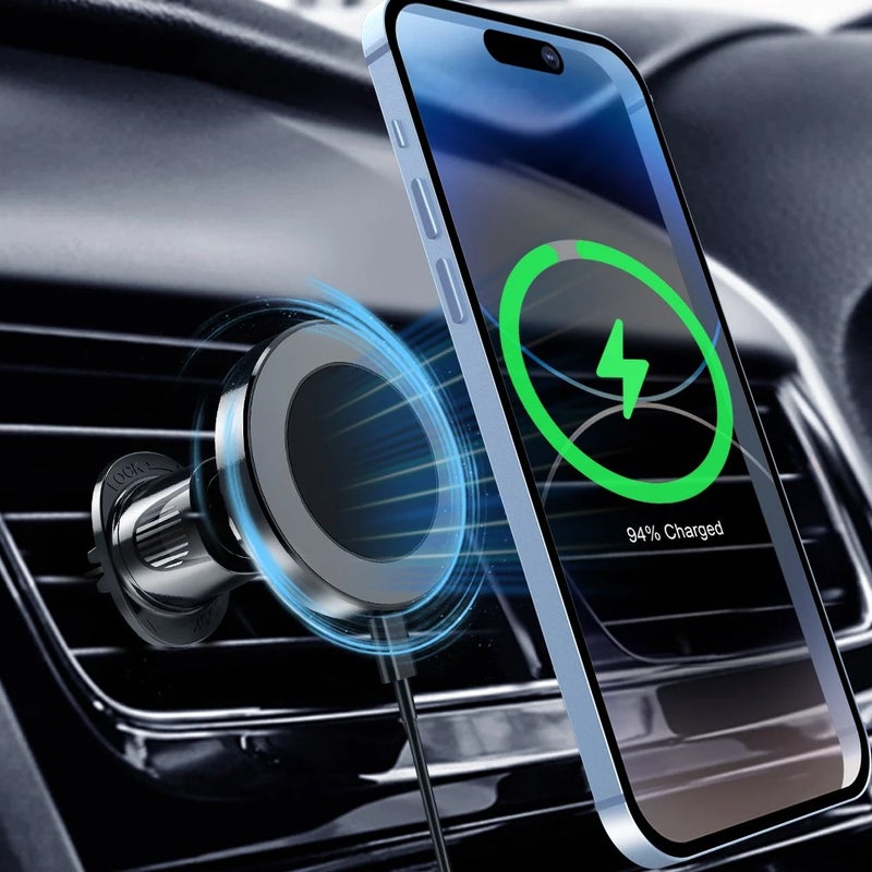 Bluejw New Upgrade Air Vent Magnetic Wireless Car Charger - 360 Rotation Phone Holder Mount for iPhone 12 Series - Automobile Charger - Image 1